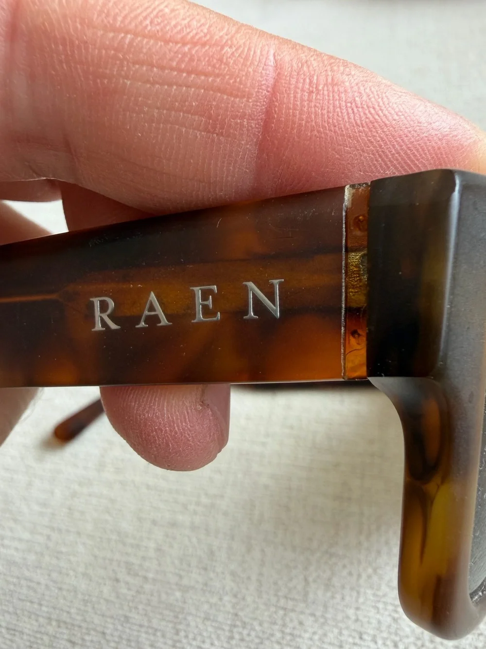 RAEN Oversized Tortoiseshell Sunglasses with Dark Lenses
